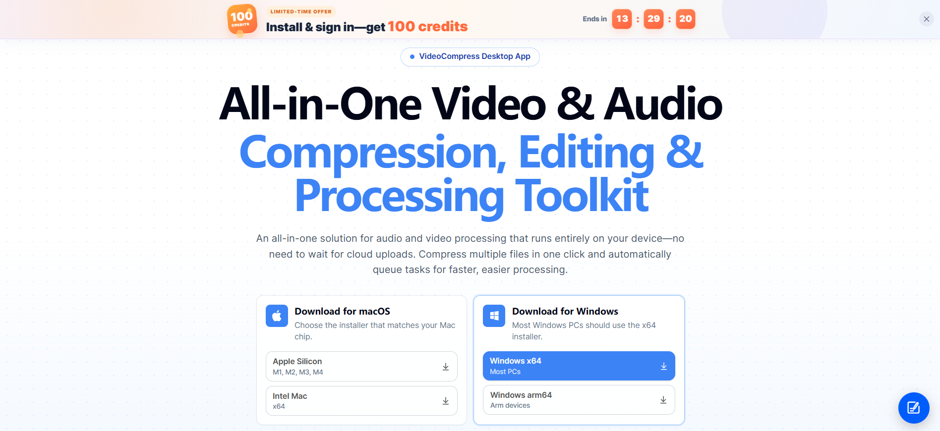 ๐ฅ๏ธ VideoCompress Desktop Client is now available